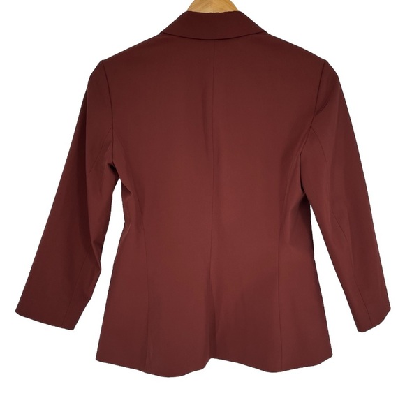 THE ROW Nopman Blazer Jacket Brick Red Maroon Size 4 Single Breasted Workwear - Picture 8 of 16